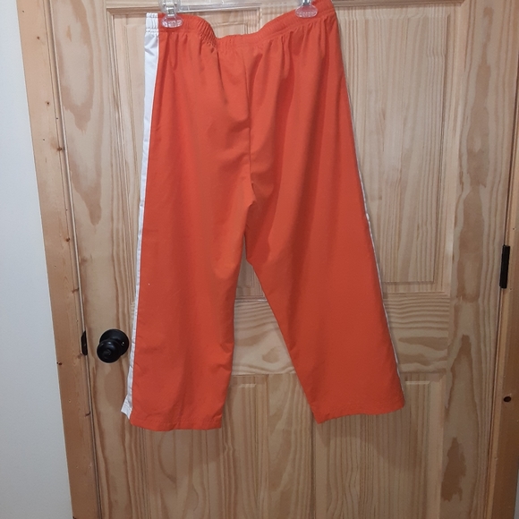 Nike orange/white/blue cropped athletic pants size L 12/14 - Picture 3 of 4
